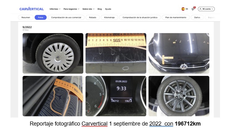 ULTIMO KILOMETRAJE CONOCIDO DURANTE INSPECCION